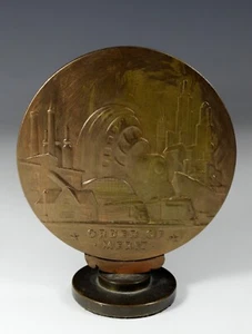 Westinghouse Bronze Medal Art Deco Futuristic Machine Age 1936 - Picture 1 of 4