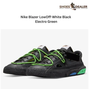 Nike Blazer Low Off-White Black Electro Green Neu | Gr. 42 - Bild 1 von 1