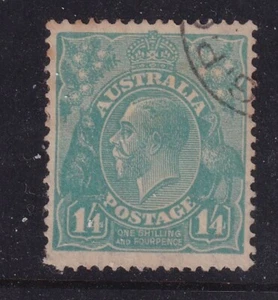 AUSTRALIA KGV... 1931 1/4 turquesa fino usado - Imagen 1 de 1