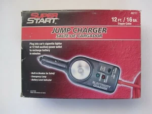 Superstart Jump Charger 08777 12FT./16GA. Copper Cable/Emergency Lamp - Picture 1 of 3
