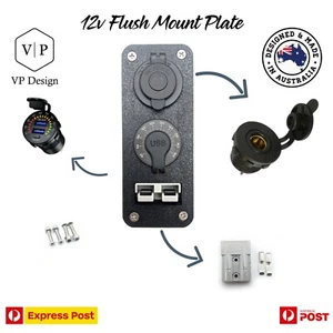 Flush Mount Anderson Plug Socket Double USB Charger Socket Panel Merit plug - Picture 1 of 3