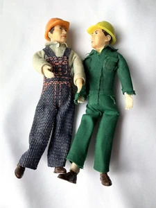 Bambole bambola action figure vintage anni 70 Sears Roebuck 5” equipaggio costruzioni - Foto 1 di 3