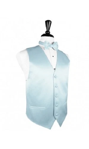 Luxury Satin Solid 2 Tuxedo Vest & Bowtie - Image 1 of 1