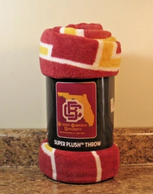 Bethune-Cookman University Wildcats Plush Rachel Throw Blanket 46"x60" NWT - Image 1 of 4