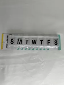 Pill Box, Medicine, Vitamin Organizer,Weekly, 1 Times a Day (7-Day) Pill Box - Picture 1 of 3