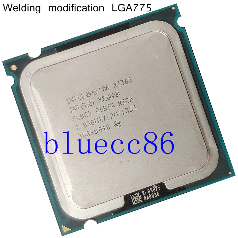 Intel Xeon X3363 2.83GHz LGA 775 SLBC3 Cach 4-Core CPU Processors similar Q9650 - Image 1 of 2