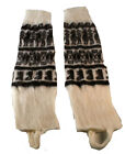 Funky Cosy Peru Alpaca Wool Warm 80S Winter Woolly Legwarmers Leg Warmers 177