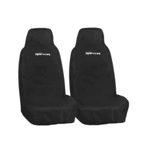 EMBROIDERED FORD RANGER RAPTOR FRONT SEAT COVERS 2x - TOUGH & WATER-RESISTANT - Picture 1 of 2