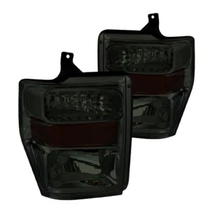 For 08-10 Ford F250 F350 F450 Smoked Headlights Amber Super Duty SuperDuty Truck - Picture 1 of 2