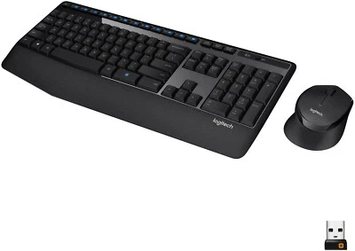 Logitech MK345 Wireless Combo Full-Sized Keyboard with Palm Rest and Comfortable - Image 1 of 4