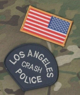 L@PD LA ⭐CRASH⭐ SHOULDER SLEEVE INSIGNIA + REVERSED US FLAG (vêlkrö backing) Foto 1 de 4