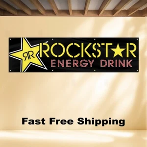 ROCKSTAR ENERGY DRINK 2'X8' BANNER FLAGGE - Bild 1 von 4