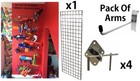For Nerf Gun Display Kids Bedroom Storage Childrens Room Wall Hanging Grid Mesh 