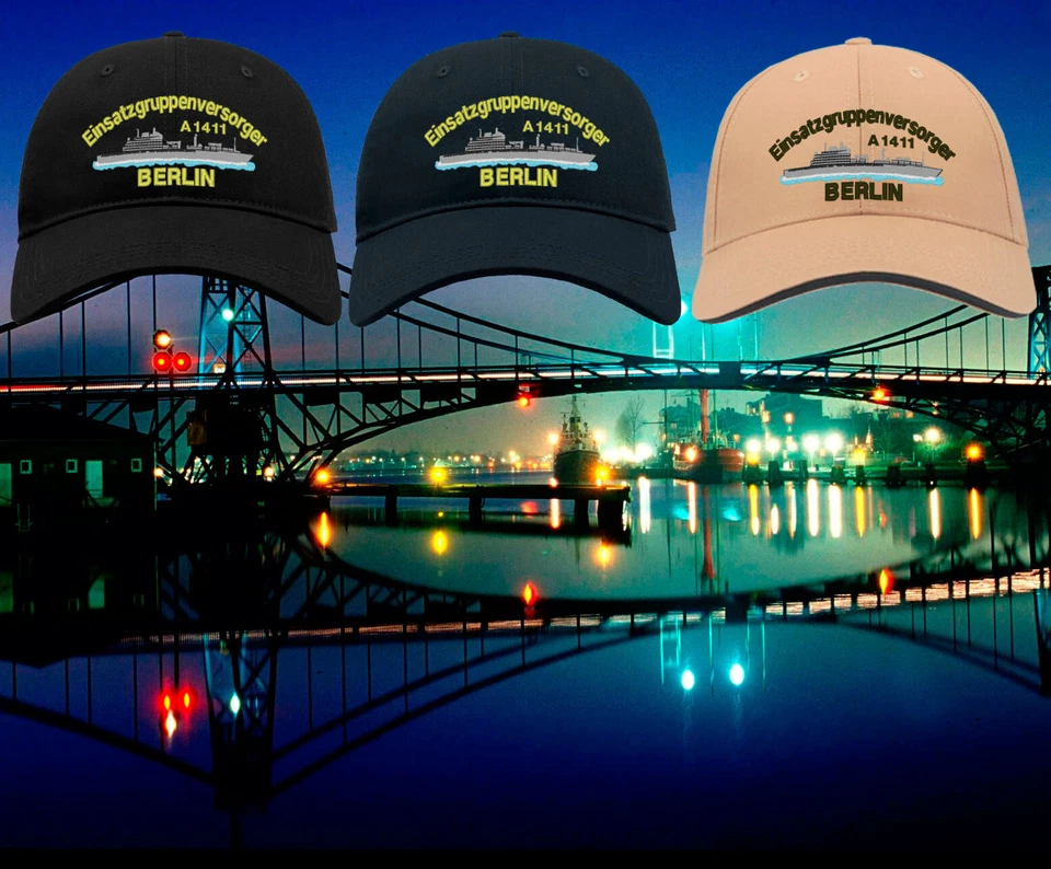 HAVENROCKER Basecap Einsatzgruppenversorger Berlin A 1411 (3), A1411, A-1411,Boycap,Bordcap