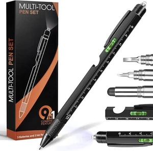 9 in 1 Multitool Pen,LED flashlight, Screwdriver, Bottle opener, Stylus,Pen etc. - Picture 1 of 6