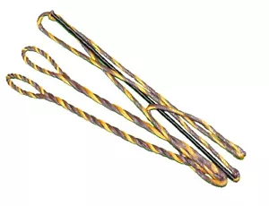 56" AMO LÄNGE FLÄMISCHE Recurve Bogensehne BOWSTRING B-50 DACRON braun gelb NEU - Bild 1 von 4