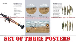 Póster RPG-7 РПГ-7 Rusia URSS Ejército Rojo lanzado antitanque cohete granada impresión - Imagen 1 de 7