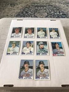 1982 Topps Baseball Detroit Tigers Team Lot (10 Karten) Morris AS VG-EX+ - Bild 1 von 1
