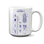 Falcon 9 Blueprint 15oz Mug
