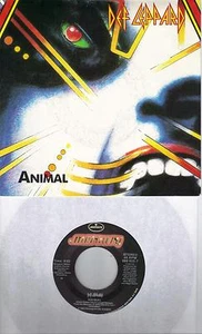 DEF LEPPARD  Animal / I Wanna Be Your Hero (nonLP track) 45 with PicSleeve - Picture 1 of 2