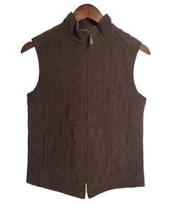 J. Mclaughlin Womens Quilted Full Zip Sweater Best Brown Size Small - Picture 1 of 4