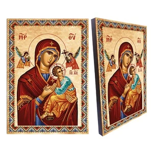 Our Lady of Perpetual Help icon,Greek Orthodox Icon,Mother of God Byzantine icon - Picture 1 of 6