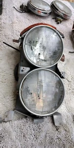 75- 85 Mercedes 450 380 SL SLC RIGHT PASSENGER HEADLIGHT HOUSING w/buckets - Picture 1 of 6