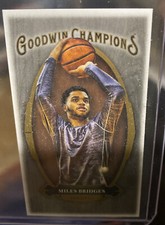 2020 Upper Deck Goodwin Champions MILES BRIDGES LUMBERJACK BLACK WOOD MINI 6/8