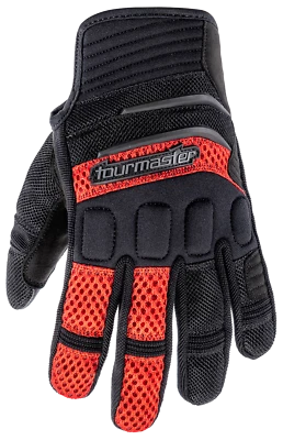 Tourmaster Airflow Red Mesh Motorcycle Riding Gloves Women's Sizes SM - XL - Image 1 of 2