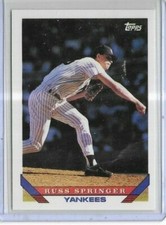 1993 Topps #686 Russ Springer New York Yankees