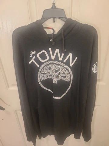 Sportique Warriors Hoodie Mens XL Black Pullover Lightweight The Town Cover