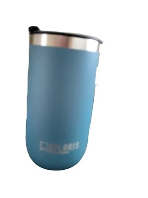 NEW Tupperware Xploris Tumbler 12 Oz. Double Walled Stainless Steel Cup Blue - Image 1 of 4
