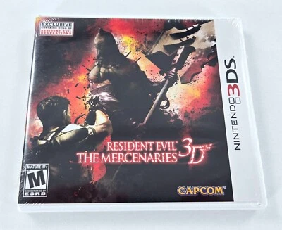 RESIDENT EVIL THE MERCENARIES 3D NEW FACTORY SEALED Nintendo 3DS Small Tear *SEE - Image 1 of 4