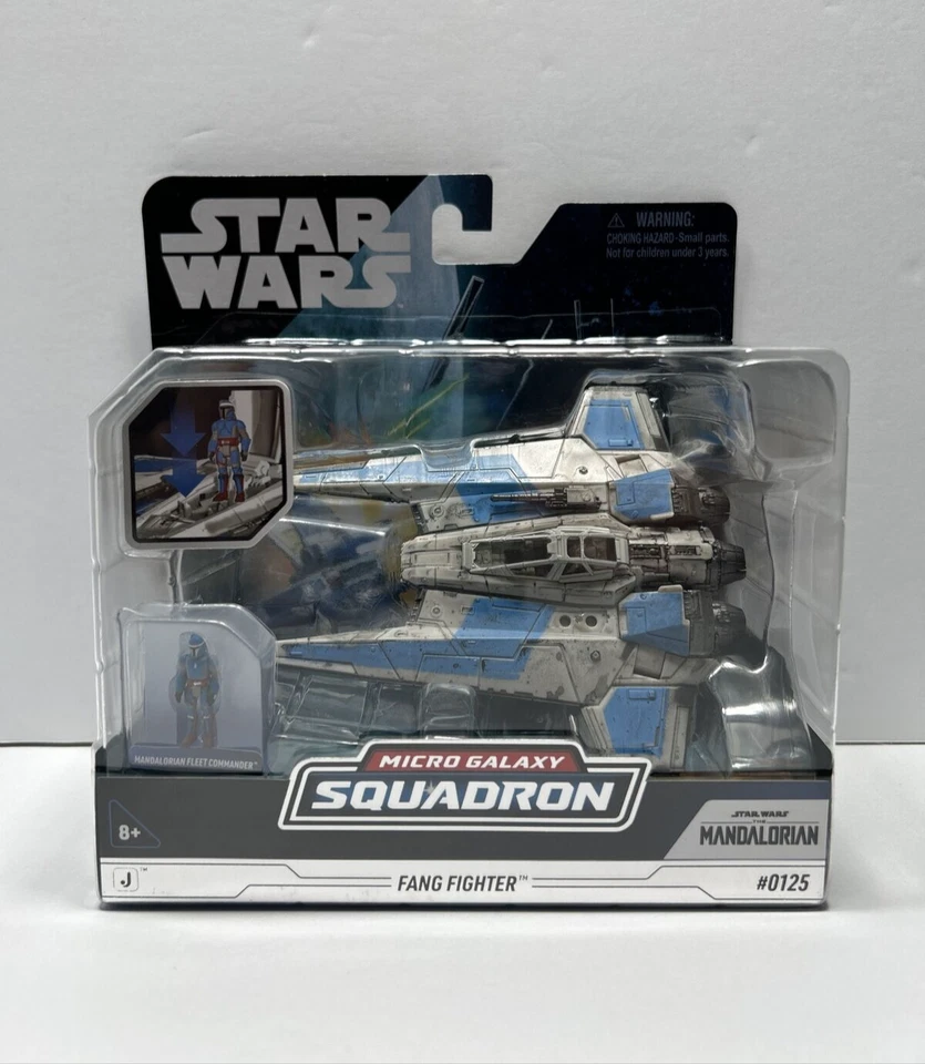 Jazwares Star Wars Micro Galaxy Squadron Series 6 Mandalorian Fang Fighter #0125