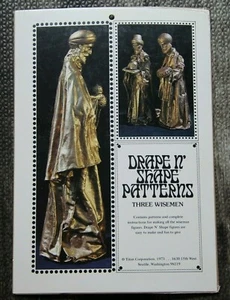 Neu in Verpackung Vintage 1973 Titan Drape N' Shape Patterns THREE WISEMEN Krippenfiguren - Bild 1 von 3