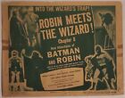 1949 Vintage Batman & Robin Film Série Lobby Card Années 40 Âge d'Or Rare