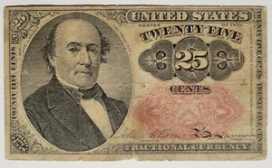 1874 25 Cent Fractional Currency Note Fifth Issue United States - Picture 1 of 2