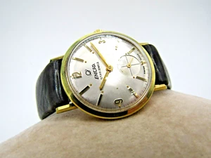 Vintage Gents Enicar Star Jewels 982-20-01 Ultra Rare *Sub Second* Slim Watch - Picture 1 of 15