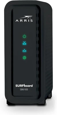 ARRIS SURFboard (16x4) DOCSIS 3.0 Cable Modem SB6183 Black New - Image 1 of 4