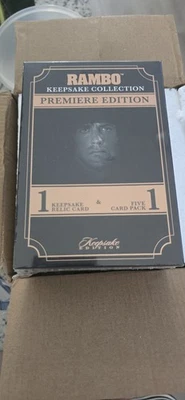  Keepsake Rambo Collection Premiere Edition Box 1 Relic Card  Debut At SDCC 2025 - Image 1 of 4