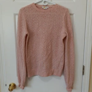 BODEN Damen Strickpullover hellbeige orange Freizeit Karriere Alltag Wollmischung4 - Bild 1 von 4