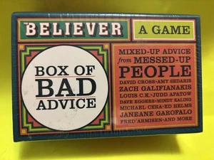 The Believer Box of Bad Advice by Editors of The Believer NEW Sealed FREE SHIP - Picture 1 of 2