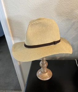 Ralph Lauren Womens Fedora Straw Sun Hat One Size - Picture 1 of 6