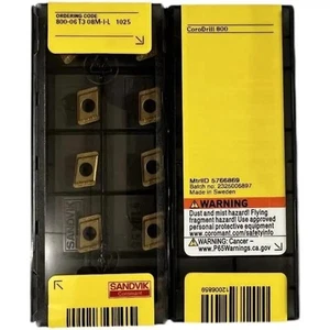SANDVIK / 800-06T308M-I-L 1025 / Original Swedish hard alloy blade 10 Pcs - Picture 1 of 2