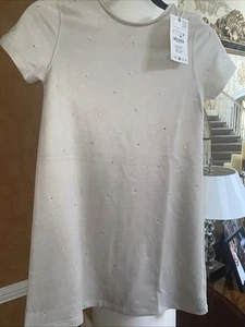 Zara Children’s faux suede dress 11-12 With Stones - Picture 1 of 5