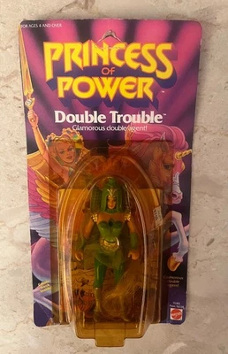 SHE-RA Princess of Power VINTAGE Mattel 1984 DOUBLE TROUBLE Figure MOC/SEALED - Image 1 of 2