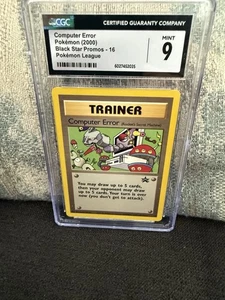 Entrenador de errores de computadora Pokemon TCG 2000 #16 CGC GEMA COMO NUEVO 9 BS promoción vintage - Imagen 1 de 2