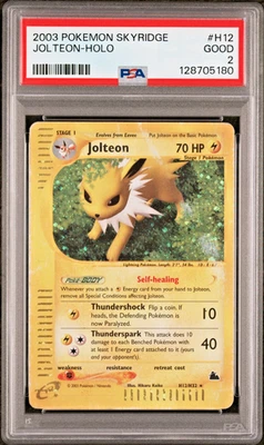 PSA 2 2003 Skyridge Jolteon Holo Foil H12/H32 WOTC E-Reader Series Pokemon - Image 1 of 2