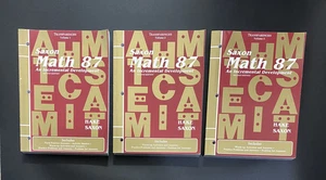 (set of 3) (Like New) Saxon Math 87 Transparencies Volume 1, Volume 2, Volume 3  - Picture 1 of 3