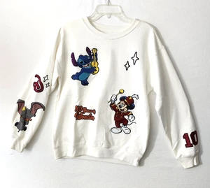 Disney 100 Jahre Wunder Erwachsene Medium Sweatshirt bestickt Mickey Mouse  - Bild 1 von 9